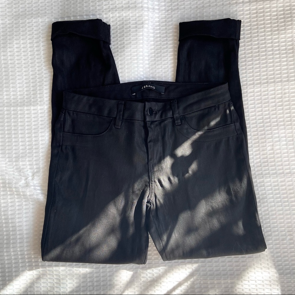 J Brand Anna cropped skinny jeans black